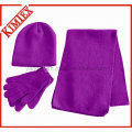 Winter Acrylic Warmer Set, Scarf, Hat, Glove